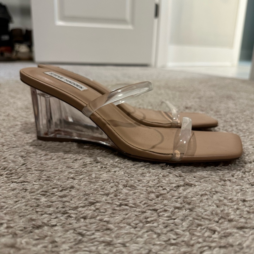 Steve Madden Clear Wedges